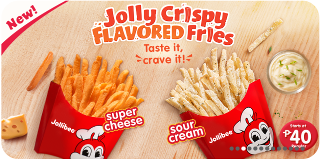 Jolly crispy flavored fries