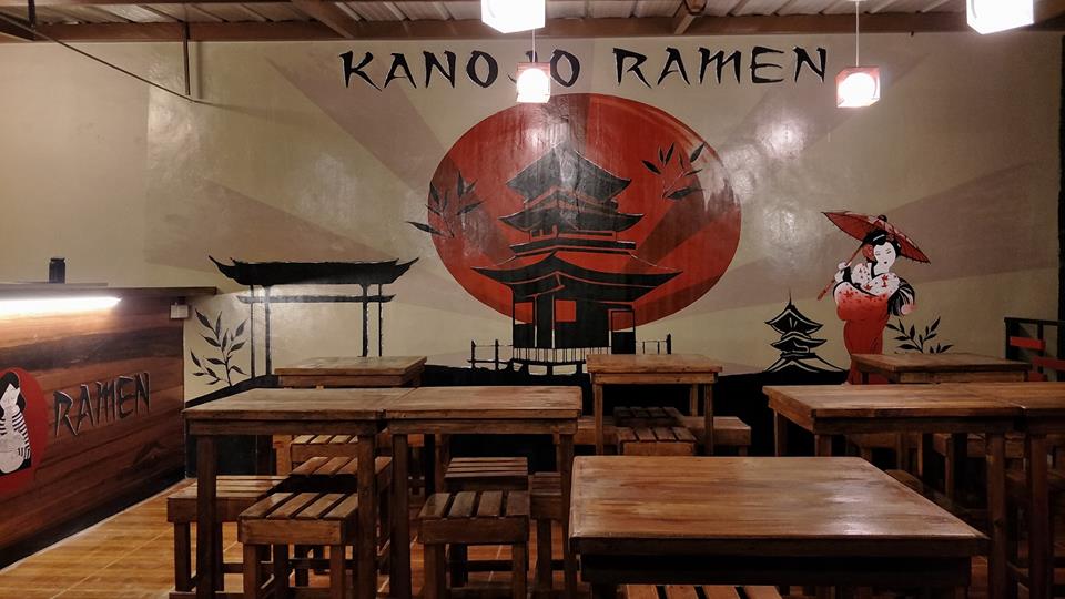 Kanojo Ramenの壁の絵